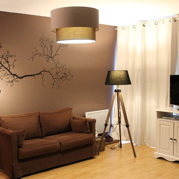 Relooking d'un salon avec Stickers géant