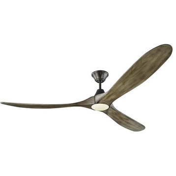 Monte Carlo 3MAVR70AGPD Maverick Max 70 inch LED Ceiling Fan in Aged Pewter