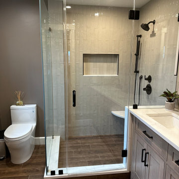 Master Bath full remodel with extension