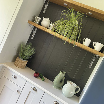 Blend of contemporary and traditional incorporating Fred's dog bed in Gurnard