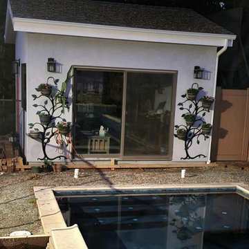 New Pool House built with Vaulted Ceiling