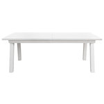 Universal Furniture - Universal Furniture Modern Farmhouse Miller Dining Table - The Miller Dining Table is a modern-rustic statement piece, featuring angled legs and a robust tabletop, all finished in a perfectly crisp off-white hue.