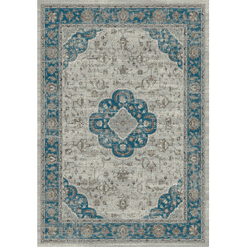 Regal 88910-5989 Area Rug, Gray And Blue, 2'2"x7'7" Runner