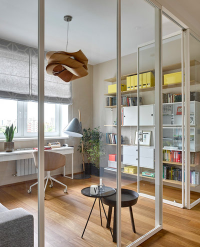 Casas Houzz: Un piso en Moscú que juega con las formas y el color