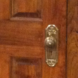 Antique Door Knobs and Backplates for Fairview Log Cabin - Cupboard & Drawer Knobs