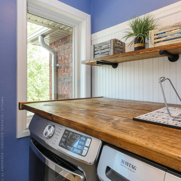 Delightful Laundry Room with New Picture Window - Renewal by Andersen Greater To