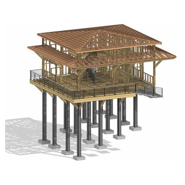 Elevated Coastal House – Modern Stilted Design