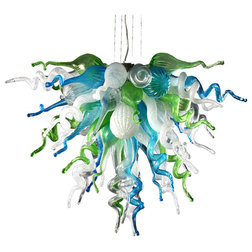 Contemporary Chandeliers by 1020 Glass Art and Decor