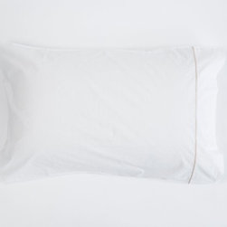 Embroidered: Tan - Sheet And Pillowcase Sets