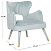 Blair Wingback Accent Chair, Slate Blue