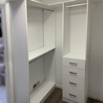 Elegant White Small Custom Closet Design