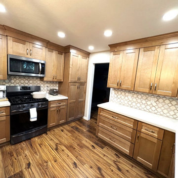 Shannon and Chad Hartley kitchen before and after