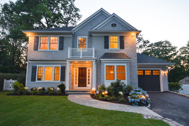 Example of an exterior home design in New York