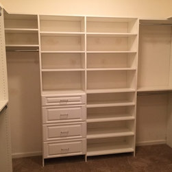 Walk-in White - Closet Organizers