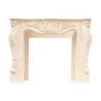 Designer Series Louis Cast Stone Fireplace Mantel