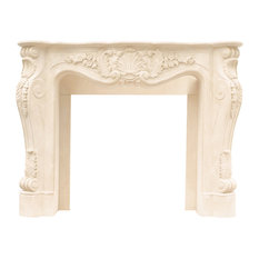 Designer Series Louis Cast Stone Fireplace Mantel