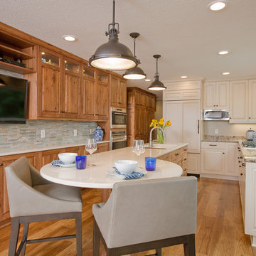 Two Toned Galley Kitchen