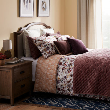 Mauve Floral Traditional Fall Bedding Collection - Threshold™