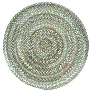 Capel Sherwood Forest Green Olive 0980_250 Braided Rugs 8'6" Round