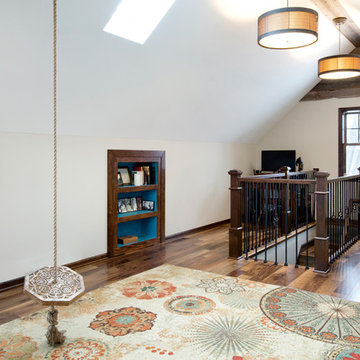 Attic master suite with a Hobbit Hole