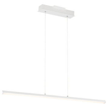 Float LED Linear Pendant, Matte White
