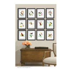 Hummingbird wall decor art prints - Products
