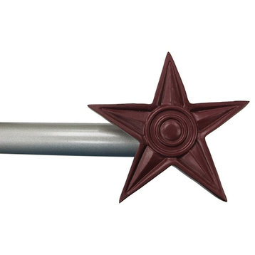 Red Star Curtain Rod, 3/4", 48"-84"