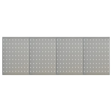 Vidaxl Wall-Mounted Peg Boards 4-Piece 15.7"x22.8" Steel