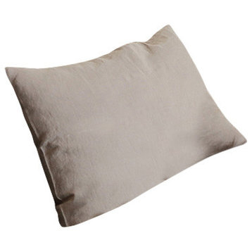 Stone Wached Pillow Case, Taupe, Euro Sham