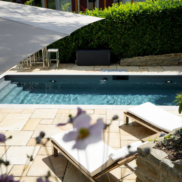 Pool-Paradies in natürlichen Farben