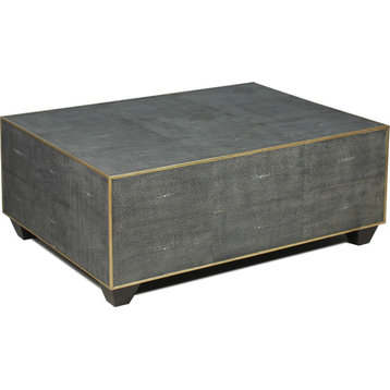 Shagreen Cocktail Table, Gray