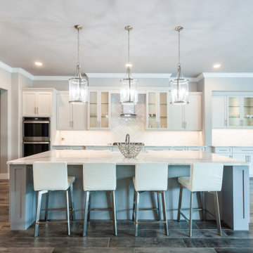 Custom Kitchen with Built-In Buffet Cabinet – Newberry, FL