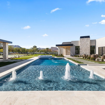 Record-Breaking Bar Z Estate: Resort Pool, Sport Court & Full Mountain Views in