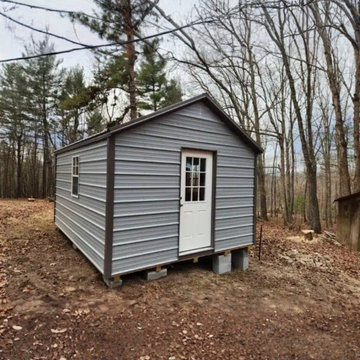 12×16 Economy Metal Prefab Shed