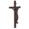 Crucifix Mahogany Wall Sculpture