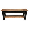 Laurent Bench With Shelf, 24"