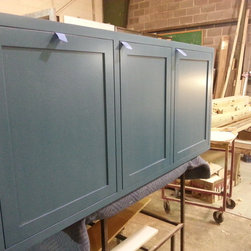 Blue and White Kitchen Island - Kitchen Islands And Kitchen Carts