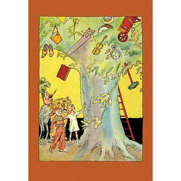 Indus Tree with Collection of Articles- Paper Poster 20" x 30"