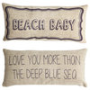 Beach Baby Coastal Style Nursery Double Sided Pillow