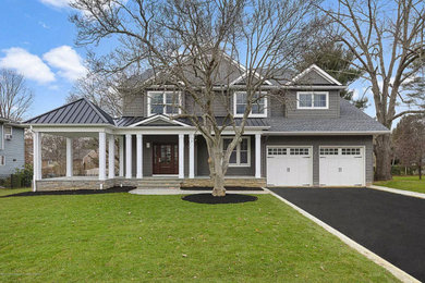 Example of a minimalist exterior home design in New York