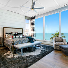 window treatments blue gray