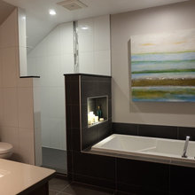 Bathroom open shower