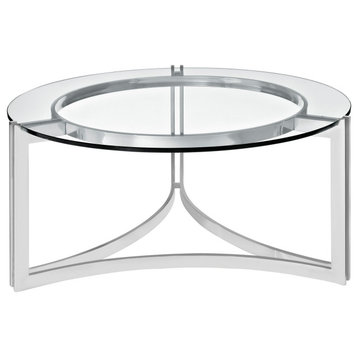 Signet Stainless Steel Coffee Table, Silver