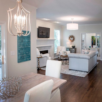 White and Ocean Blue