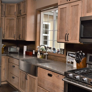 North Judson IN. Haas Signature Collection, Modern Rustic Inspired Kitchen