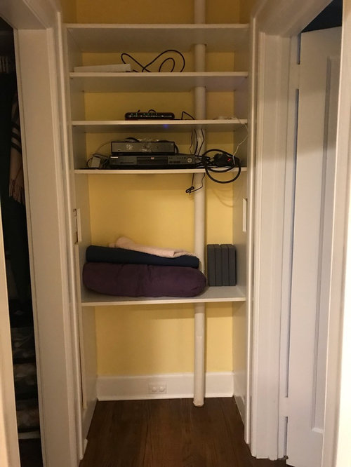 ideas to cover this area in my closet?