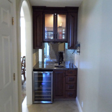Home Bar with Custom Cabinets - Dry Bar or Wet Bar - You Choose!