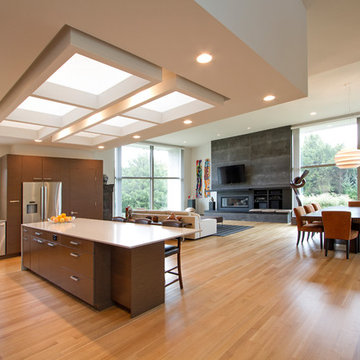 Chelsea White High Gloss and Cirrus Rye Wenge