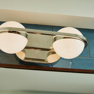Fresh & Funky Double Bathroom Remodel