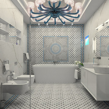 Apartment in Kensington, Master Bathroom